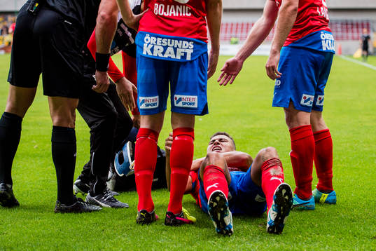 Helsingborgs Jordan Larsson får behandling