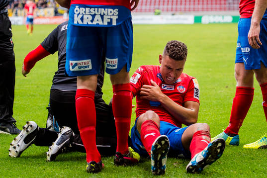 Helsingborgs Jordan Larsson får behandling