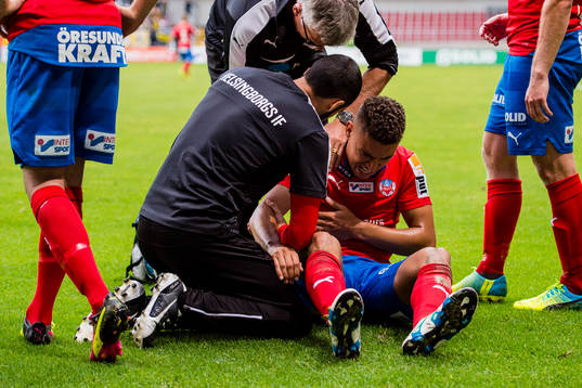 Helsingborgs Jordan Larsson får behandling