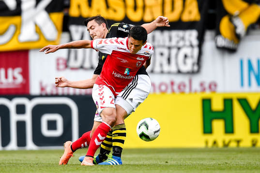 s Stefan Ishizaki och Kalmars Romario Pereira Sipiao