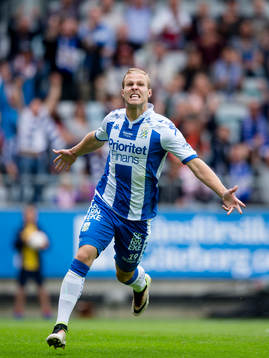 IFK Göteborgs Gustav Engvall jublar
