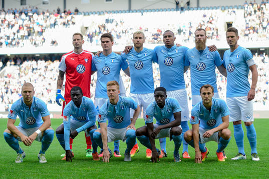 Malmö FFs målvakt Johan Wiland , Vidar Örn Kjartansson ,
