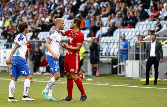 Heta känslor mellan Norrköpings Filip Dagerstål och