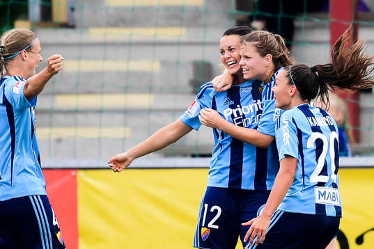 Djurgårdens spelare jublar