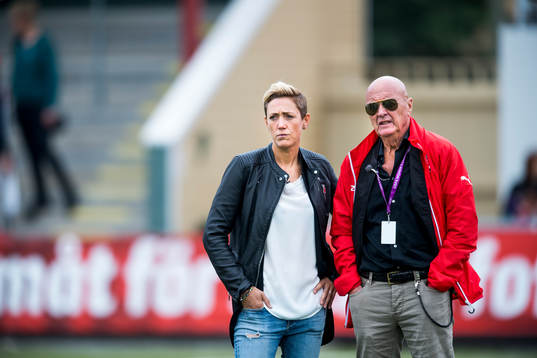 Rosengårds nuvarande sportchef Therese Sjögran och fd