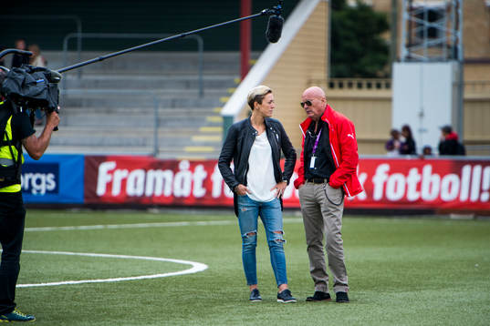Rosengårds nuvarande sportchef Therese Sjögran och fd