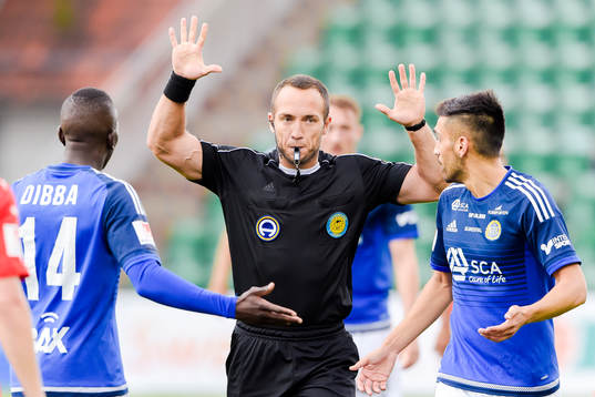 Matchens domare Kaspar Sjöberg