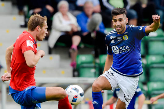Sundsvalls Stefan Silva  och Helsingborgs Helsingborgs