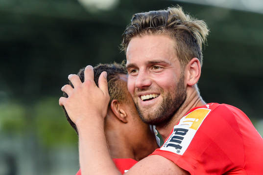 Helsingborgs Mikael Dahlberg  jublar