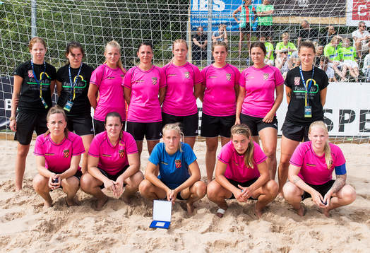 Roslagens BFK kom på andra plats i  Beach Soccer SM