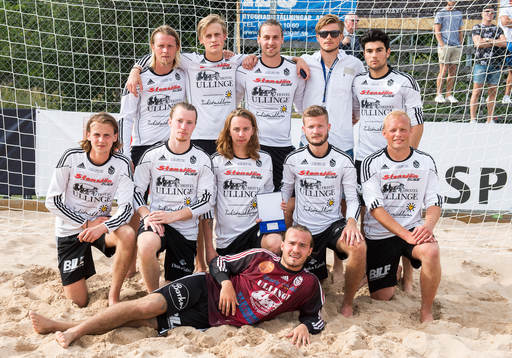 Stensjöns IF kom på andra plats i  Beach Soccer SM