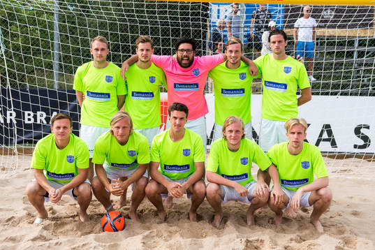 Bemannia FC STHLM kom på tredje plats i  Beach Soccer SM