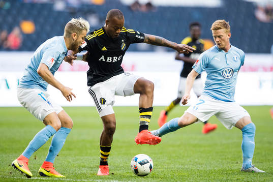 Malmö FFs Rasmus Bengtsson och Anders Christiansen