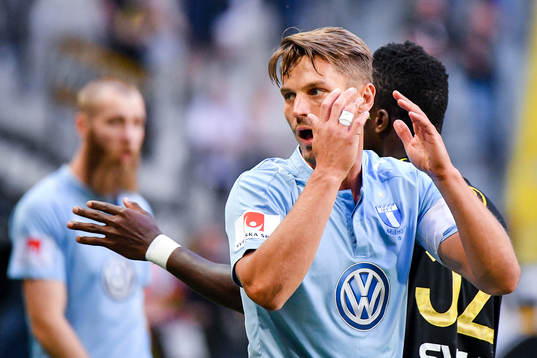Malmö FFs Markus Rosenberg reagerar