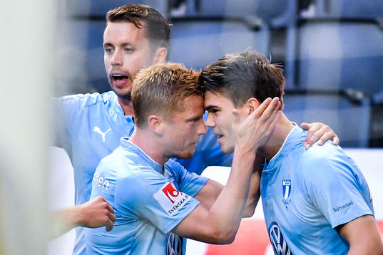 Malmö FFs Vidar Örn Kjartansson jublar