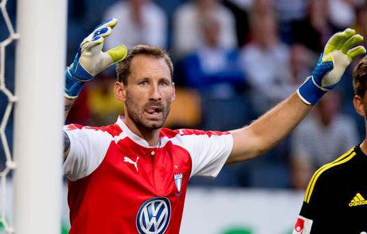 Malmö FFs  målvakt Johan Wiland