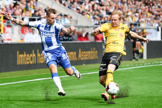 IFK Göteborgs Jakob Ankersen och Elfsborgs Simon Lundevall