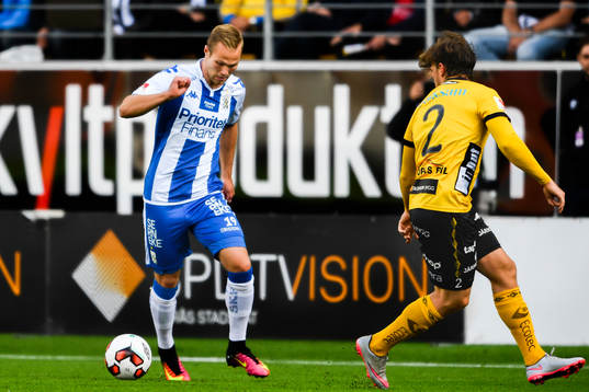 IFK Göteborgs Gustav Engvall och Elfsborgs Jesper Manns