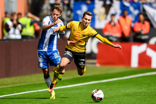IFK Göteborgs Emil Salomonsson och Elfsborgs Adam Lundqvist