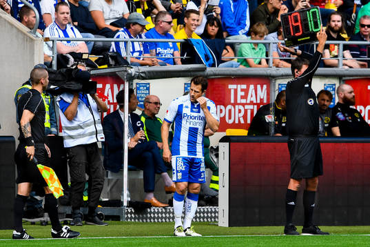 IFK Göteborgs Tobias Hysén byts in
