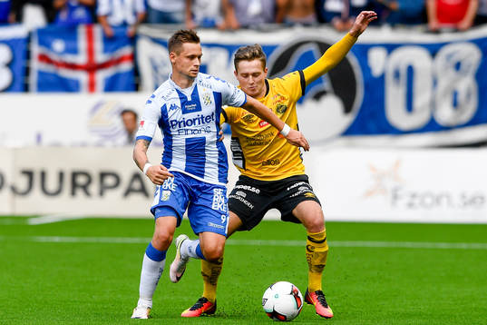 IFK Göteborgs Jakob Ankersen och Elfsborgs Adam Lundqvist
