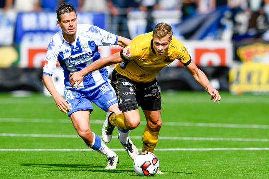 IFK Göteborgs Mads Albeck och Elfsborgs Viktor Claesson