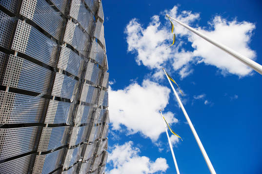 Exteriör av Tele2 Arena