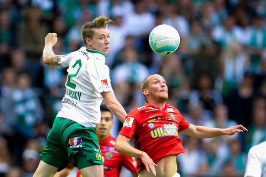 Falkenbergs Christoffer Carlsson och Hammarbys Birkir Már