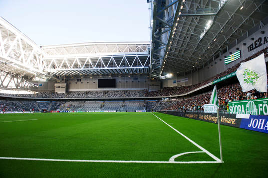 Översikt över interiören av Tele2 Arena