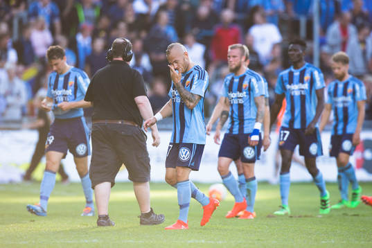 Djurgårdens Magnus Eriksson deppar