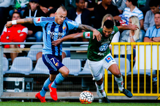 Djurgårdens Magnus Eriksson  och Jönköpings Andre Calisir