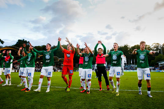 Jönköpings spelare jublar
