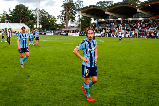 Djurgårdens Kevin Walker deppar