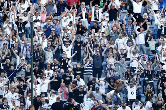 Rosenborgs supporters jublar