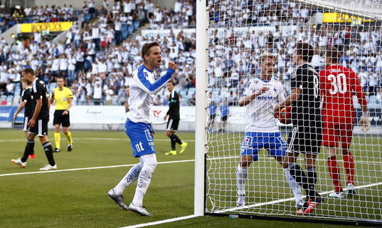 Norrköpings Christoffer Nyman jublar