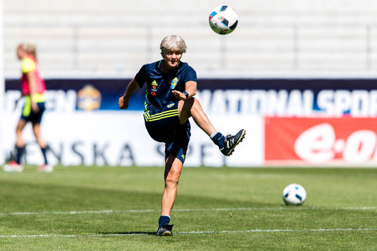 Sveriges förbundskapten Pia Sundhage