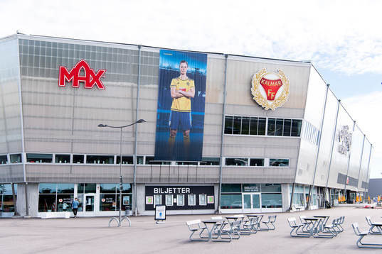 Exteriör vy på Guldfågeln arena