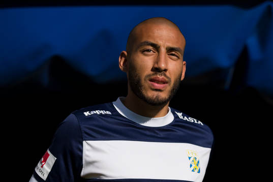 IFK Göteborgs Haitam Aleesami på väg in för att värma