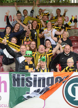 21 July 2016; BK Hacken supporters prior to the UEFA