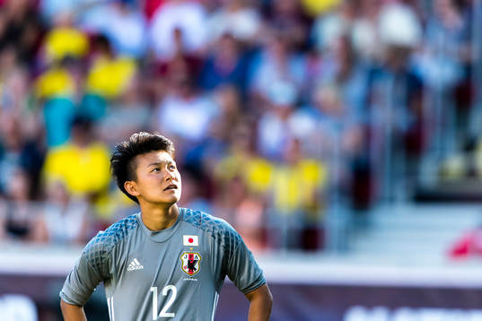 Japans målvakt Ayaka Yamashita deppar