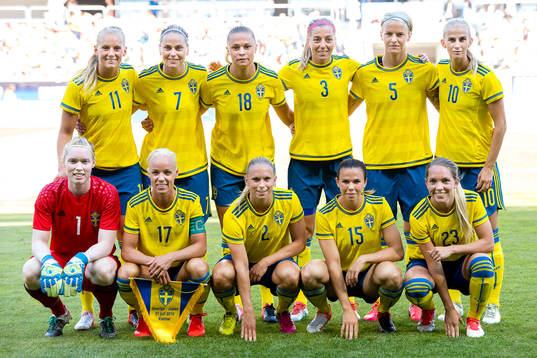 Stina Blackstenius, Lisa Dahlkvist, Fridolina Rolfö, Linda