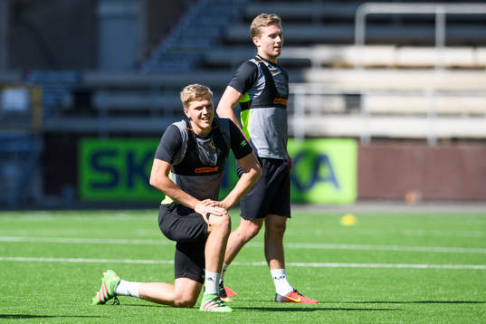 Elfsborgs Joakim Nilsson och Adam Lundqvist