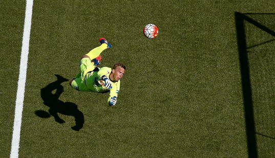 Mål 1-0 av Norrköpings Daniel Sjölund förbi Gefles