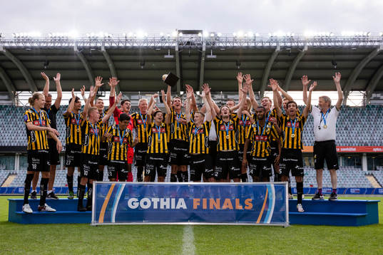 Häcken jubel med guldpokalen