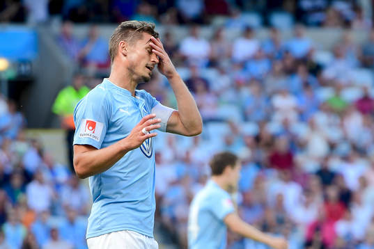 Malmö FFs Markus Rosenberg deppar