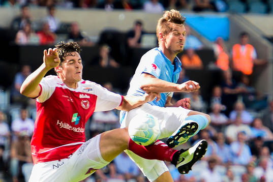 Kalmars Marko Biskupovic och Malmö FFs Markus Rosenberg