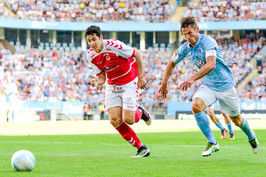 Kalmars Marko Biskupovic och Malmö FFs Markus Rosenberg