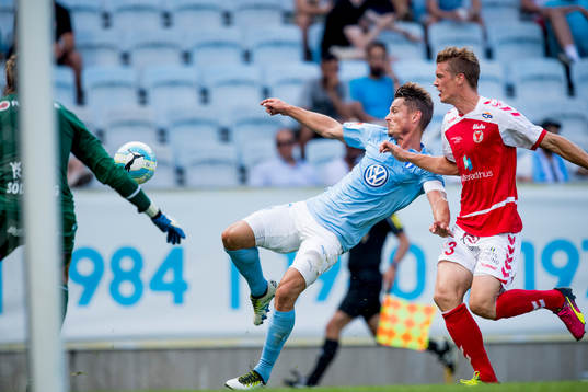 Malmö FFs Markus Rosenberg och Kalmars Viktor Elm