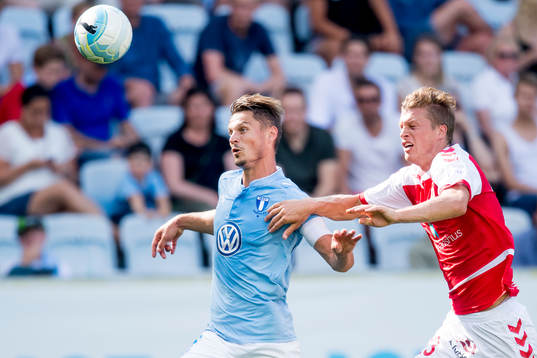 Malmö FFs Markus Rosenberg och Kalmars Viktor Elm