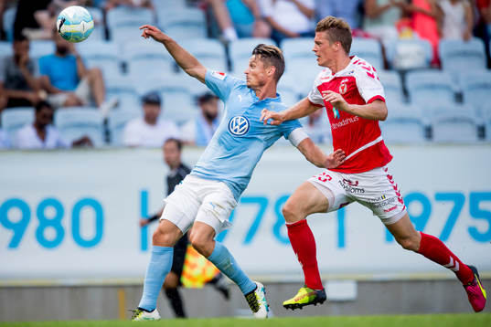 Malmö FFs Markus Rosenberg och Kalmars Viktor Elm